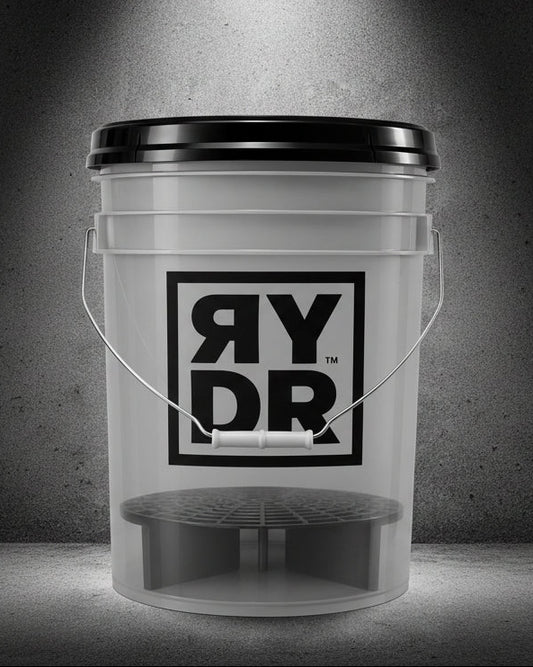 RYDR tvätthink med stor svart logotyp